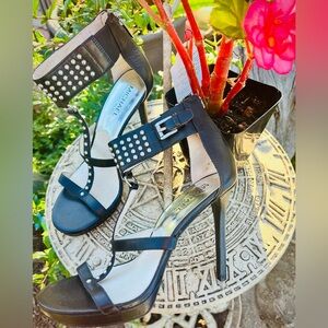 Michael Kors leather studded heels!